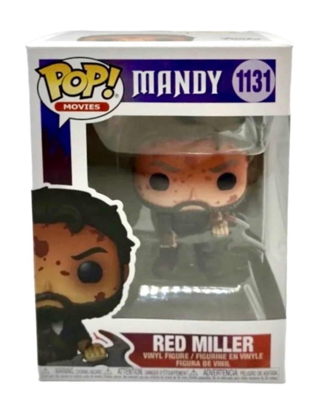 Funko Pop~Movies~Mandy~Red Miller #1131 Bloody (VAULTED) (NWT)